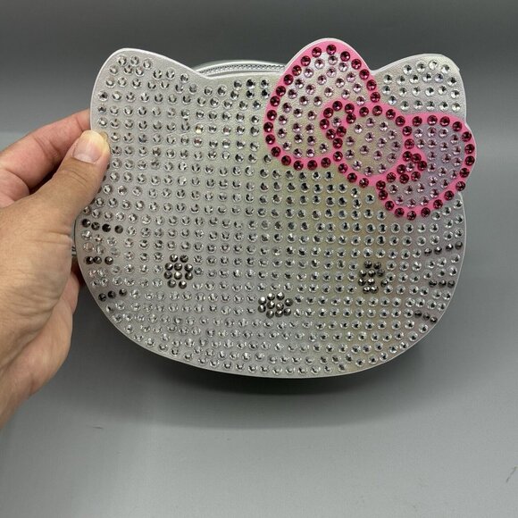 Hello Kitty Rhinestone Face Bling Crossbody Bag Purse NEW - Picture 3 of 8